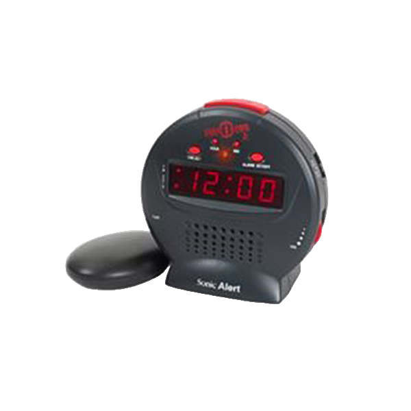 SONIC BOMB JR. ALARM CLOCK W / BEDSHAKER